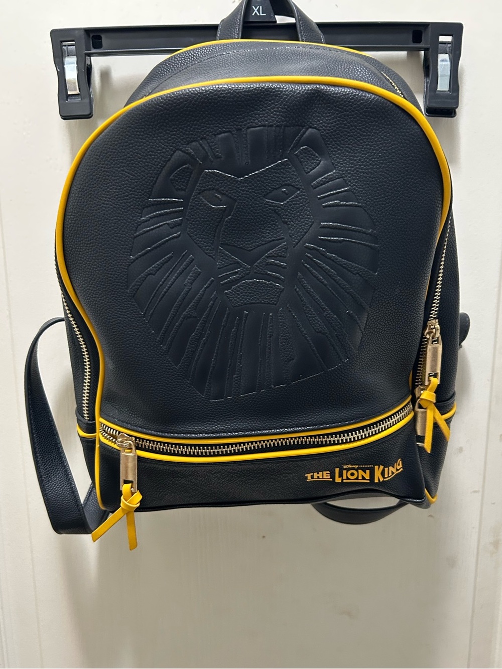 Black & Yellow Embossed Disney Lion King Backpack